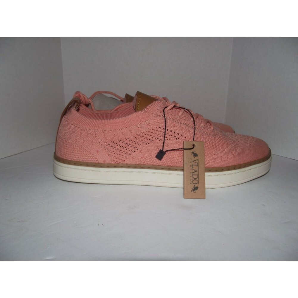 Vlado Women's Pink Knit Sneakers Size 8/39 - Cute & Comfy Kicks For Everyday Adv